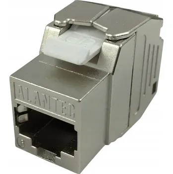 Elektrická zásuvka Internetová zásuvka nástěnná Alantec stříbrná