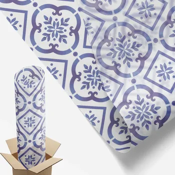 Prostěradlo Samolepicí Fólie Mléčná Samolepicí 50x116 cm Modré Obkládačky