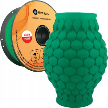 3D tisk PLA filament Plastspaw TMAVĚ ZELENÝ 1 kg