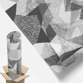 Obraz Fólie chránící soukromí 200 x 116 cm Geometrické figurky