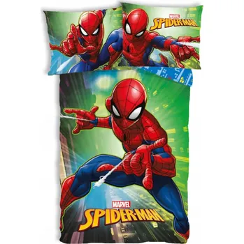 Povlečení Sada dětského povlečení Spiderman City Lights 100×135 cm, 40×60 cm