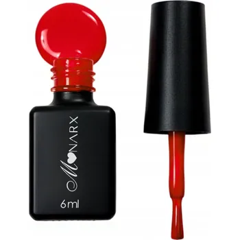 Přípravek na nehty Monarx Hybridní lak LADY IN RED 002 6 ml