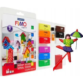 Modelovací hmota Modelovací hmota Fimo 9 ks
