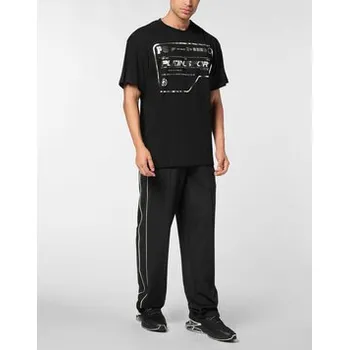 Pánské tričko Plein Sport T-Shirt 24053 Černá Regular Fit 3XL