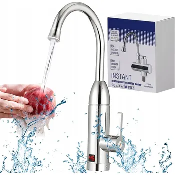 Průtokový ohřívač PRŮTOKOVÝ ELEKTRICKÝ OHŘÍVAČ VODY S LCD DISPLEJEM, BATERIE S FILTREM