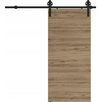 Interiérové dveře Posuvné dveře 70 cm na stěnu ALFA LOFT A 04 Dub Tajga 74 + posuvný systém
