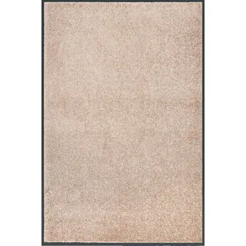 Rohožka Vstupní rohožka velurová protiskluzová 80 x 120 cm béžová