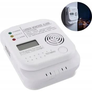 Zabezpečovací technika Bezdrátový detektor plynu oxidu uhelnatého (CO), kouře a požáru na baterie s alarmem