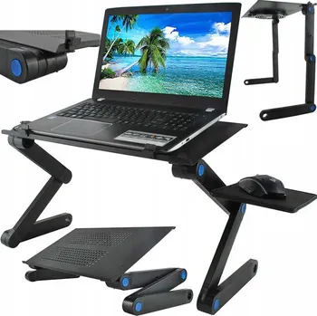 Stolek pod notebook BAMBUSOVÝ STOLEK POD NOTEBOOK PODNOS DO POSTELE L Přenosný Skládací Stolek Podstavec Pod Notebook