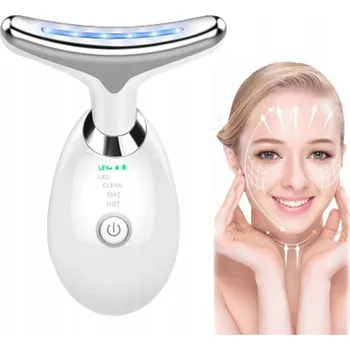 Masážní přístroj MASÁŽNÍ PŘÍSTROJ MASÁŽNÍ PŘÍSTROJ NA OBLIČEJ A KRK S ULTRAZVUKEM A EMS – 3 REŽIMY