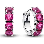 PANDORA Kruhové náušnice růžové