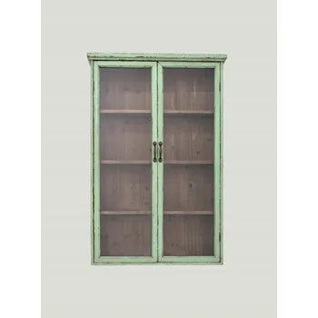 Knihovna Regál Bloomingville 81 cm x 122 cm x 22 cm, odstíny zelené