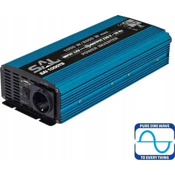 Měnič napětí Měnič napětí SAL SAI 1000TS s čistou sinusovou vlnou, 1000 W, invertor