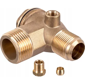 Ventil ZPĚTNÝ VENTIL KOMPRESORU MOSAZNÝ 1 3/4 PALCE HADICE 6MM VZDUCH
