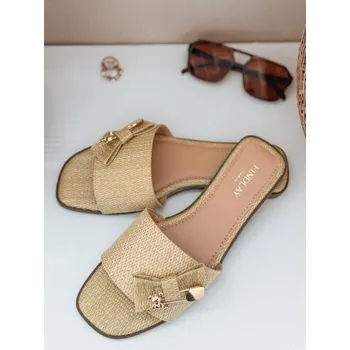 Dámské pantofle Dámské žabky TEDDYLUXE béžové