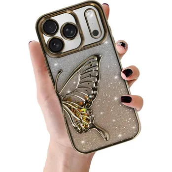 Pouzdro na mobilní telefon Zadní kryt Tel Protect Butterfly Water pro iPhone 17 Pro gold