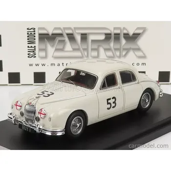 autíčko Matrix scale models Jaguar Mkii 3.4 Litre N 53 1:43, bílá
