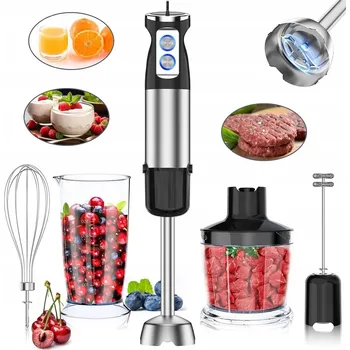 RUČNÍ MIXÉR 600W 6V1, SEKÁČEK, 12 RYCHLOSTÍ, MULTIFUNKČNÍ, SNADNÉ ČIŠTĚNÍ