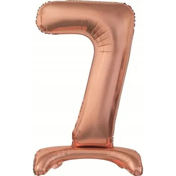 Fóliový balónek 74 cm, 7 stonků, růže/skládaný, zlatý, PBH