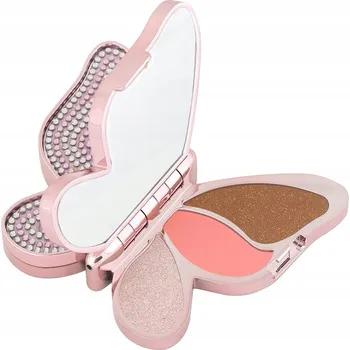 Paletka dekorativní kosmetiky DOUGLAS PALETKA NA LÍČENÍ MOTÝL: RŮŽE, BRONZER, ROZJASŇOVAČ DÁREK VÁNOCE
