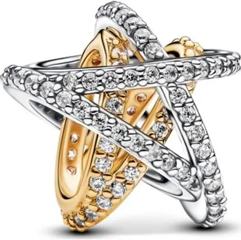 Oblečení a móda PANDORA přívěsek Třpytivá překřížená hvězda