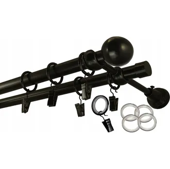 Obraz GARNÝŽ KOVOVÁ S TICHÝMI KOLEČKY DVOJITÁ 19 mm / 3,3 m