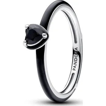 Oblečení a móda PANDORA Černý čakrový srdeční prsten 58
