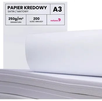 Kancelářský papír Křídový papír křída 250 g satin mat A3 - 200 listů