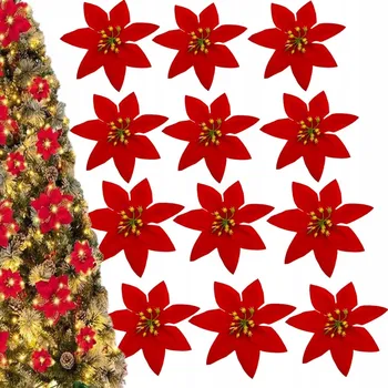 Vánoční dekorace VÁNOČNÍ HVĚZDA VÁNOČNÍ DEKORACE KVĚTINA