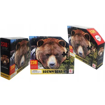 Puzzle Puzzle 238 dílů hlava medvídka medvěd hnědý Adar