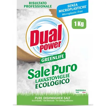 Sůl do myčky Hrubozrnná sůl do myčky Dual Power 1 kg