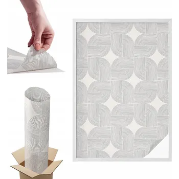 Okenní dekorace Samolepicí Fólie Mléčná Samolepicí Kontrastní Vějíře 100x146 cm