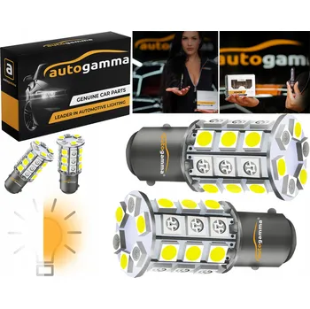 Žárovka LED Žárovka P21/5W 1157 BAY15D Dvoubarevná 30xSMD5050 Bílá/Oranžová 2ks