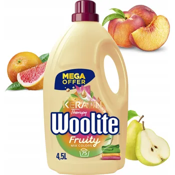 Prací prostředek Sada pro údržbu WOOLITE FRUITY KERATIN PRACÍ PROSTŘEDEK NA BAREVNÉ PRÁDLO 4,5L/75 praní 1 ks 4500 ml