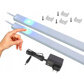 LED osvětlení LED lišta nábytková přímá na skříňku 2x200cm REGULACE Teplá bílá - 3500K