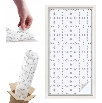 Okenní dekorace Fólie mléčná hotová 100 x 50 cm