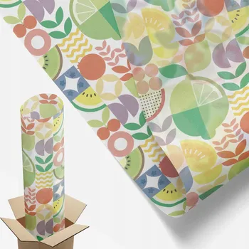 Obraz Mléčná Fólie na skleněné dveře a okna 100 x 146 cm Barevné ovoce