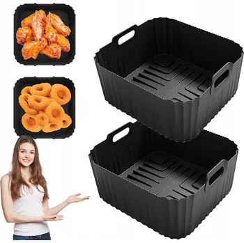 Forma na pečení SILIKONOVÁ FORMA PRO AIR FRYER FRITÉZY NA PEČENÍ ORGANIZÉR NA PEČENÍ 18 cm