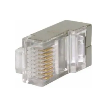 Konektor Digitus Stíněná zástrčka ASSMANN RJ45 cat.5e univerzální jednožilový/laněný 8P8C 100 ks