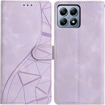 Pouzdro na mobilní telefon Triangly knížkové pouzdro na Xiaomi 15T Pro - fialové