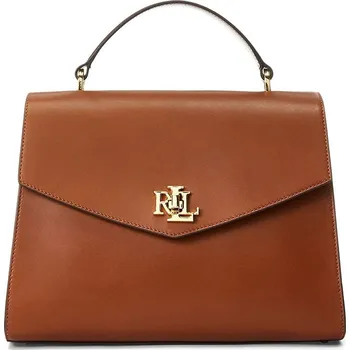 Kabelka Kožená kabelka Lauren Ralph Lauren 431915781 hnědá 88X, vel. ONE SIZE