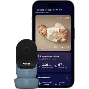 Zabezpečení domácnosti Owlet Cam 2 dětská chůvička modrá