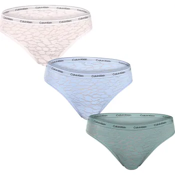 Kalhotky 3PACK dámské kalhotky brazilky Calvin Klein vícebarevné (QD3925E-BP7) XS