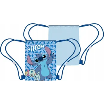 Modrý vak, sportovní taška Disney Stitch 40 x 34 cm