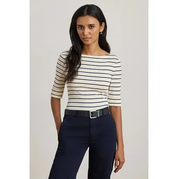 Pánské tričko Tričko s dlouhým rukávem Lauren Ralph Lauren 200P03723 béžová 01X, vel. XL