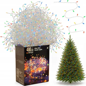 Vánoční dekorace Vánoční osvětlení na stromeček KMTP venkovní 1 m s 10 žárovkami