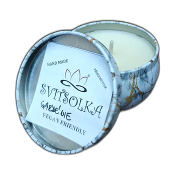 Svíčka Svitsolka Gardénie – ručně vyráběná svíčka v plechové dóze - ...
