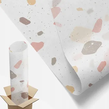 Obraz Mléčná Fólie S Potiskem 200 x 116 cm Abstraktní Terrazzo