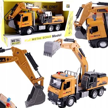 autíčko Kovový bagr; 29x14x11 cm