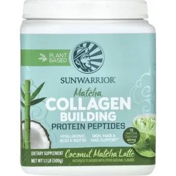 Kloubní výživa Sunwarrior Collagen Building 500g - kokos/ matcha latte + Sleva 3 % pro registrované